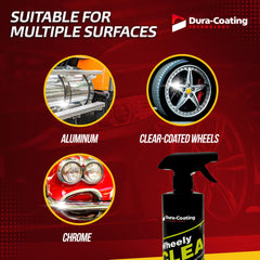 DURA-COATING TECHNOLOGY applied to an aluminum rim restoring visible shine