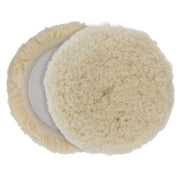 Dura-Gold front view of 8-inch wool pad showing aggressive cutting performance