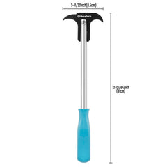DURATECH handle detail with chrome plating for durability and easy cleaning