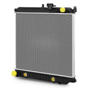 DWVO front radiator assembly showing full fit and mounting points, ensures correct OEM replacement