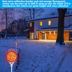 DXSIGN markers installed at a driveway entrance improving driver recognition and safety