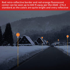 DXSIGN installed markers along snowy driveway improving safety