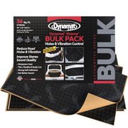 Dynamat front packaging showing bulk 9-sheet pack benefit of 36 sq ft