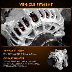 DynaVim Parts alternator rear connector detail demonstrating correct electrical fitment