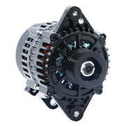 DynaVim Parts front alternator view showing mounting points and fitment advantage