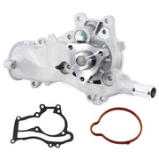 DynaVim Parts water pump front view showing mounting flanges and bolt holes for easy fit