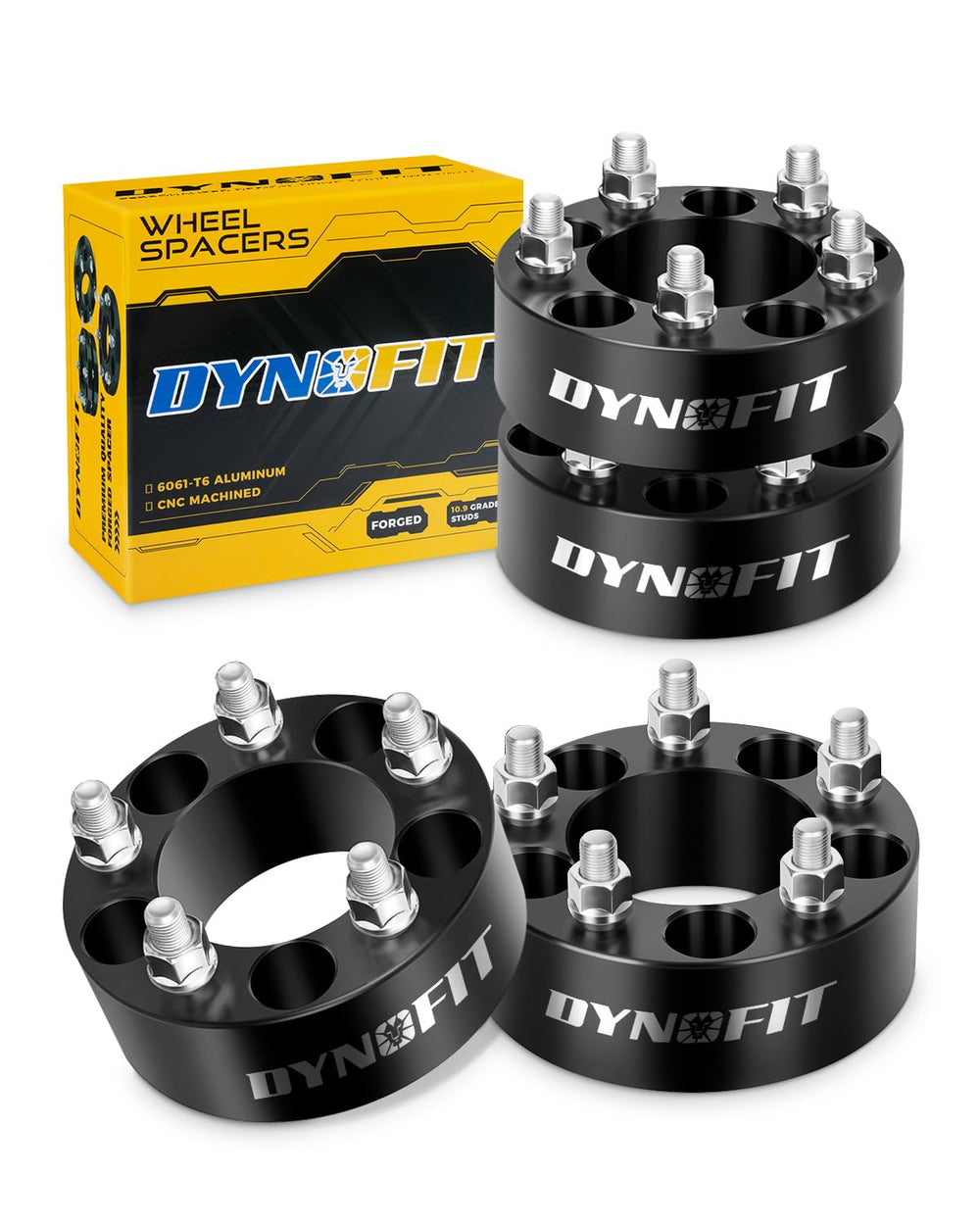 dynofit front face spacer showing bolt holes and clean finish for durable fit