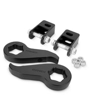 dynofit front view kit packaging showing complete lift components and peace of mind