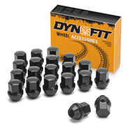 Dynofit front view lug nut set showing uniform finish and fit benefit