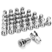 dynofit front view packaged lug nuts showing full 32-pack and fitment benefit