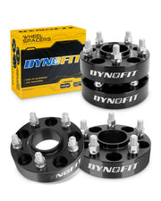 dynofit front view packaging showing four spacers and mounting bolts for easy identification