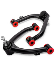 dynofit front packaging showing two control arms and hardware for easy identification and fast fitment