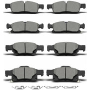 DYZJKWJW full front and rear brake pad kit showing packaging and benefit of complete set