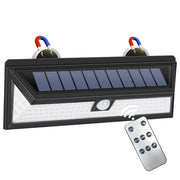 DZGKGM front view mounted on RV showing bright exterior lighting benefit