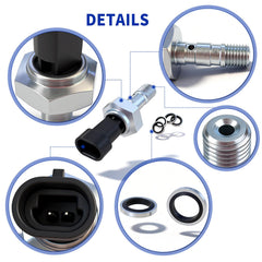 DZQPPC switch installed on Polaris brake line demonstrating direct-fit replacement