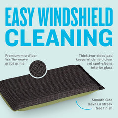 E-Cloth waffle-weave close-up showing absorbency to remove moisture