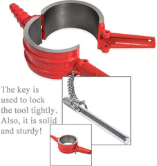 E-cowlboy adapter closeup showing precision dimensions that ensure correct piston ring alignment