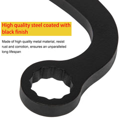 E-cowlboy barring tool engaged with flywheel enabling precise engine rotation