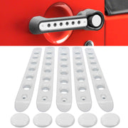 E-cowlboy front handle trim in white showing clean upgrade and protection