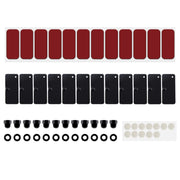 E-cowlboy hardware kit front view showing organized parts and clear labeling, easy installation benefit