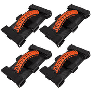 E-cowlboy orange grab handles front pack, durable visible grips for Jeeps