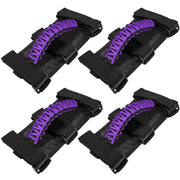 E-cowlboy front packaging showing purple grab handles and kit contents for quick install