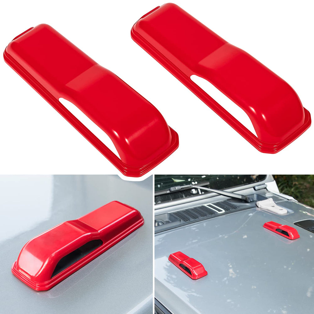 E-cowlboy front packaging showing red hood hinge covers and included pair benefits