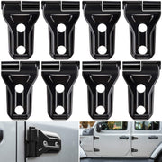 E-cowlboy front packaging showing black hinge covers and kit contents for quick install