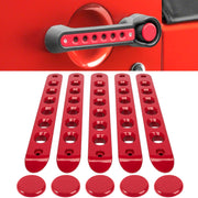 E-cowlboy front view of red handle trim showcasing upgraded style and protection