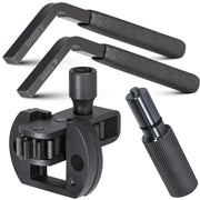 E-cowlboy front view of four-piece Detroit Diesel tool kit showing included parts and benefits