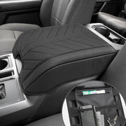 Eaglecover front view showing black console cover and neat fit for protection