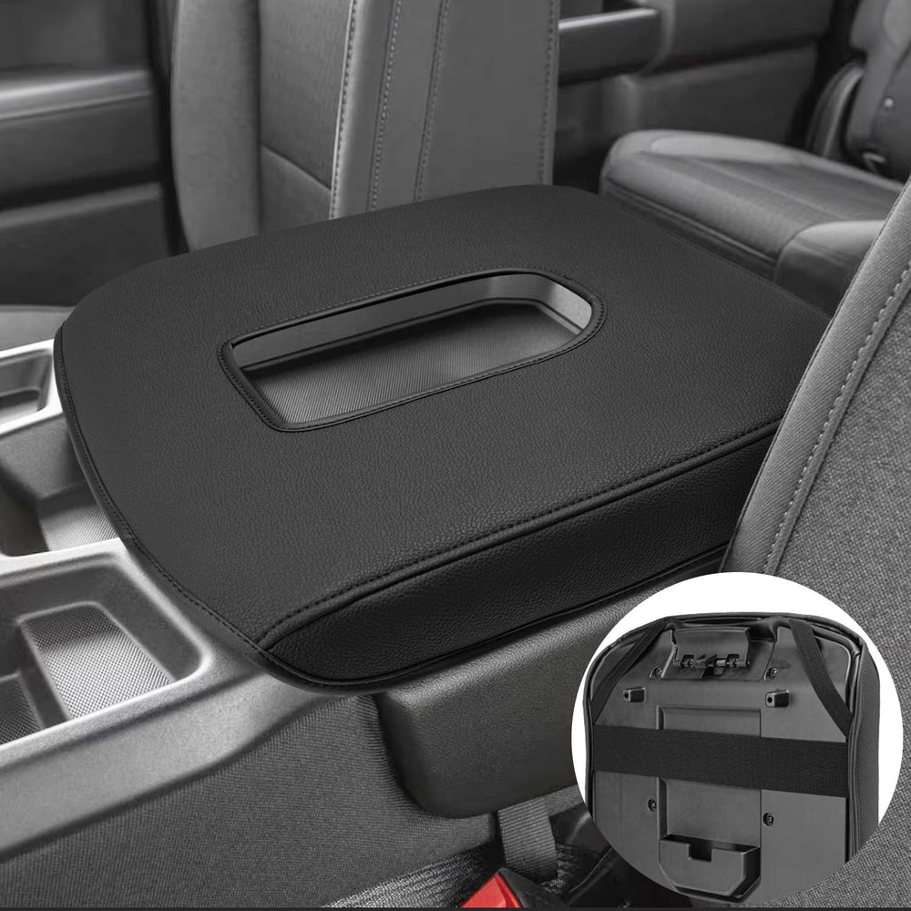 Eaglecover front view console cover showing clean black protection and OEM look