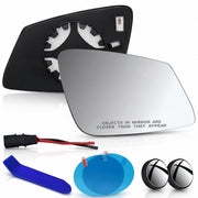 EAP right mirror front view showing clean convex glass and precise fitment benefit
