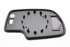 EAP driver side mirror glass next to ruler for size comparison showing correct fit benefit