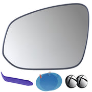 EAP left mirror glass front view showing clean surface and exact fit benefit