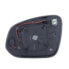 EAP mirror close-up showing glass texture and heating elements for faster defrosting