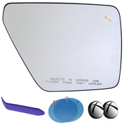 EAP passenger side mirror front view showing clear glass and fitment benefit