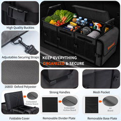 EAROND installed in SUV trunk securing groceries and gear during travel
