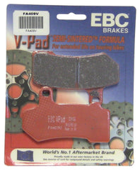 EBC FA409V front view showing pad face and shape for accurate fitment and reliable bite