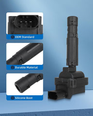 ECCPP ignition coil boot close-up showing heat-resistant material for long-term reliability