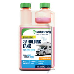 Eco Strong front label showing product name and 17 treatments benefit