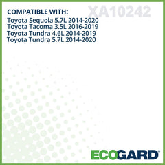 ECOGARD XA10242 installed in Toyota engine bay showing easy replacement