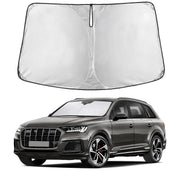 EcoNour front view on Audi Q7 windshield showing full coverage and cooling benefit