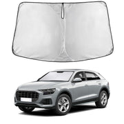 EcoNour front view on Audi Q8 windshield showing full coverage and sun protection
