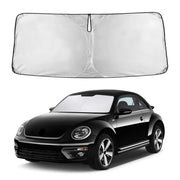 EcoNour front view showing precise Beetle windshield fit and full coverage benefit