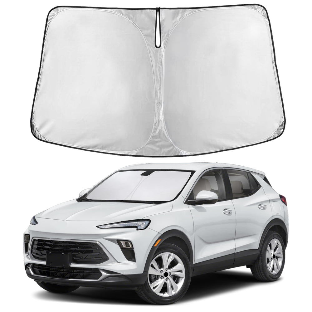 EcoNour front view showing full windshield coverage and precise fit benefits