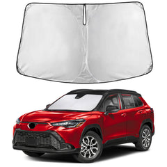 EcoNour front view showing full windshield coverage and precise fit benefit
