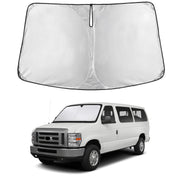 EcoNour front view showing full windshield coverage and protection