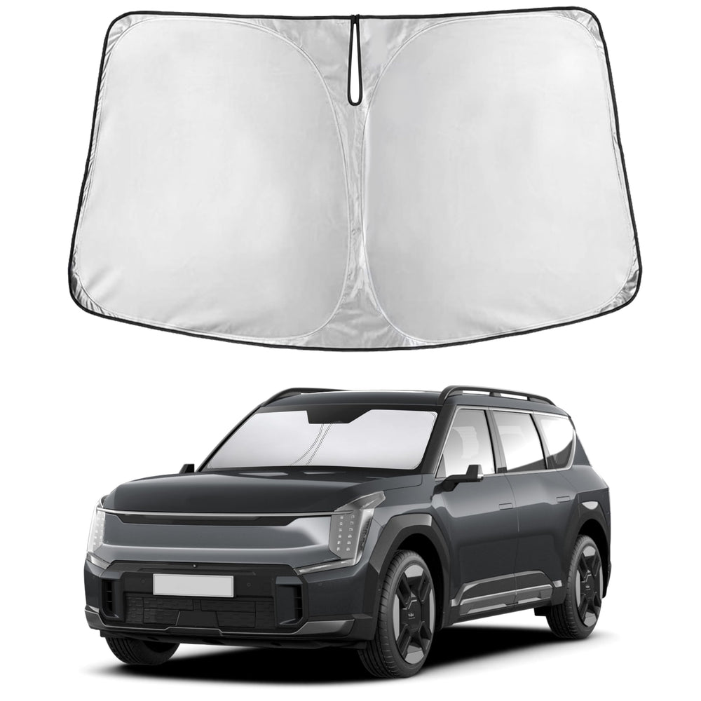 EcoNour front view of packaged sunshade showing full-size protection