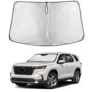 EcoNour front view showing full windshield fit and maximum coverage